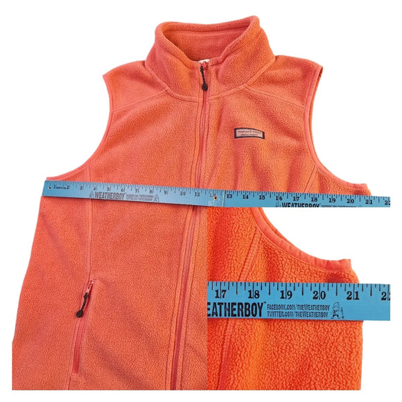 Vineyard Vines Women Large Full Zip Fleece Vest Hiking‎ Camping Outdoor Pockets - Picture 12 of 13